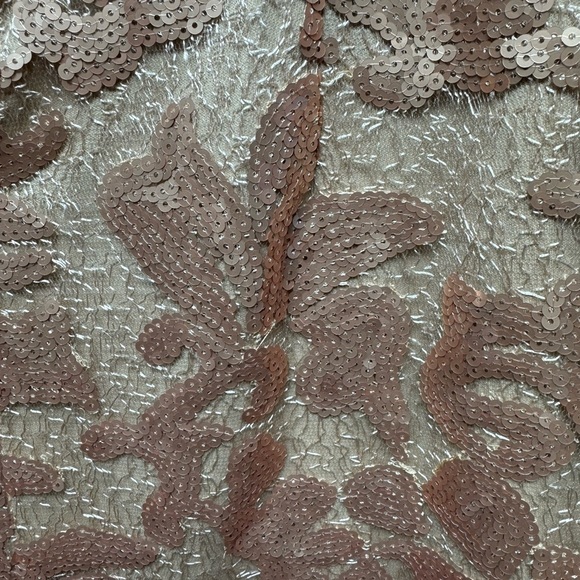 JS Collection Off The Shoulder Sequined Sheath Dress Size 14 - Picture 6 of 9